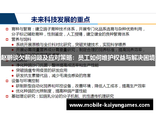 赵鹏谈欠薪问题及应对策略:员工如何维护权益与解决困境 赵鹏谈欠薪问题及应对策略:员工如何维护权益与解决困境